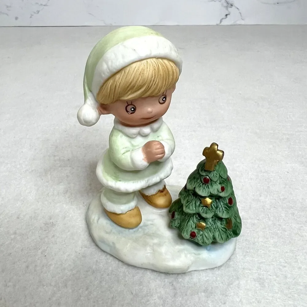 Set of 3 Christmas Child Figurines